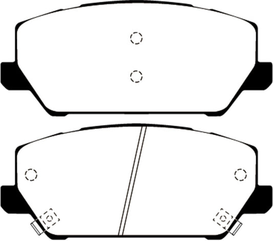 EBC 2019+ Hyundai Veloster (2nd Gen) 2.0L Turbo N Greenstuff Front Brake Pads - Burkken Auto Parts