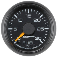 Autometer Factory Match Chevy 2-1/16in FSE 0-30 PSI Fuel Pressure Gauge - Burkken Auto Parts
