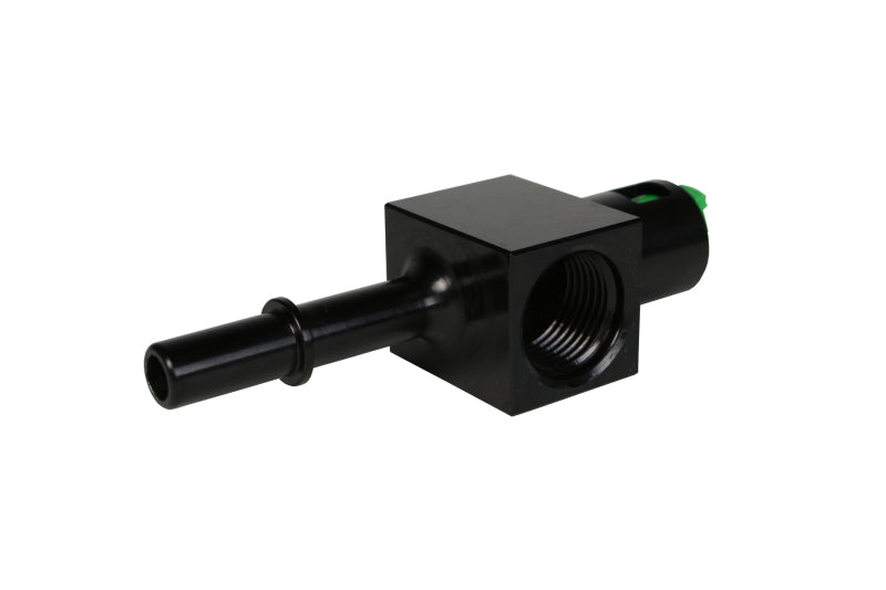 Aeromotive 3/8in Quick Connect with AN-08 port and 1/8in gauge port - Burkken Auto Parts
