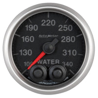 Autometer Elite 52mm 100-340 Deg F Water Temperature Peak and Warn Gauge w/ Electonic Control - Burkken Auto Parts