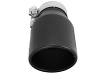 aFe Power Gas Exhaust Tip Black- 3 in In x 4.5 out X 9 in Long Bolt On (Black) - Burkken Auto Parts