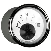 Autometer Prestige Series Pearl 2-1/16in 100PSI Electronic Oil Pressure Gauge - Burkken Auto Parts