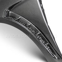 Anderson Composites 2016+ Focus Type-GR Vented Carbon Fiber Fenders .04in Wider (Pair) - Burkken Auto Parts