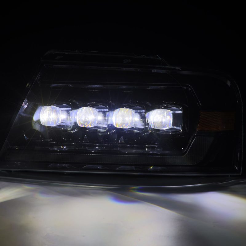 AlphaRex 04-08 Ford F-150 (No 2004 Heritage) NOVA-Series LED Proj HL Chrome w/Actv Light / Seq. Sig - Burkken Auto Parts