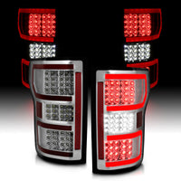 ANZO 18-19 Ford F-150 LED Taillights Chrome - Burkken Auto Parts