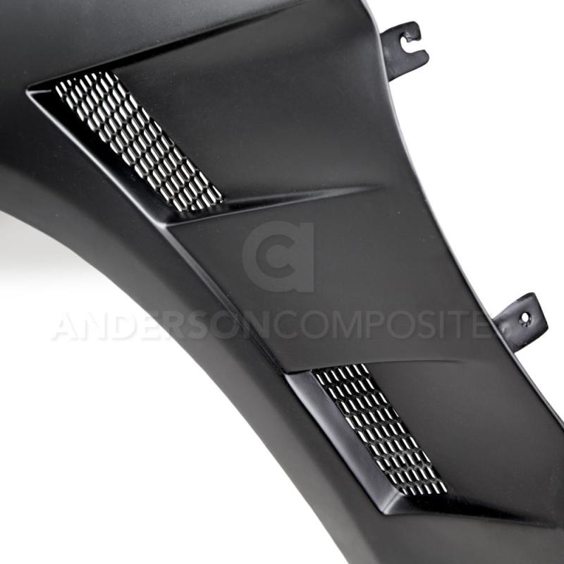 Anderson Composites 15-16 Ford Mustang Type-AT Fiberglass Fenders (0.4in Wider) - Burkken Auto Parts