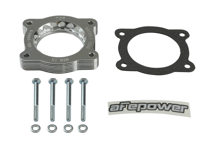 aFe 07-13 Chevrolet Silverado 1500/GMC Sierra 1500 Silver Bullet Throttle Body Spacer - Silver - Burkken Auto Parts