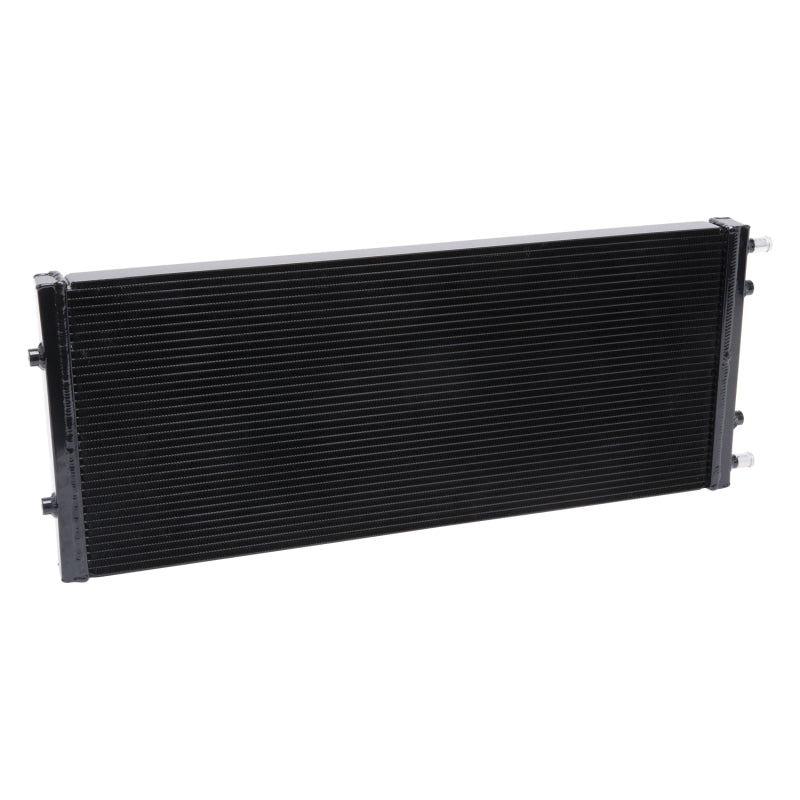 Edelbrock Heat Exchanger Dual Pass Single Row 55 000 Btu/Hr 34In W X 14In H X 2 25In D Black - Burkken Auto Parts