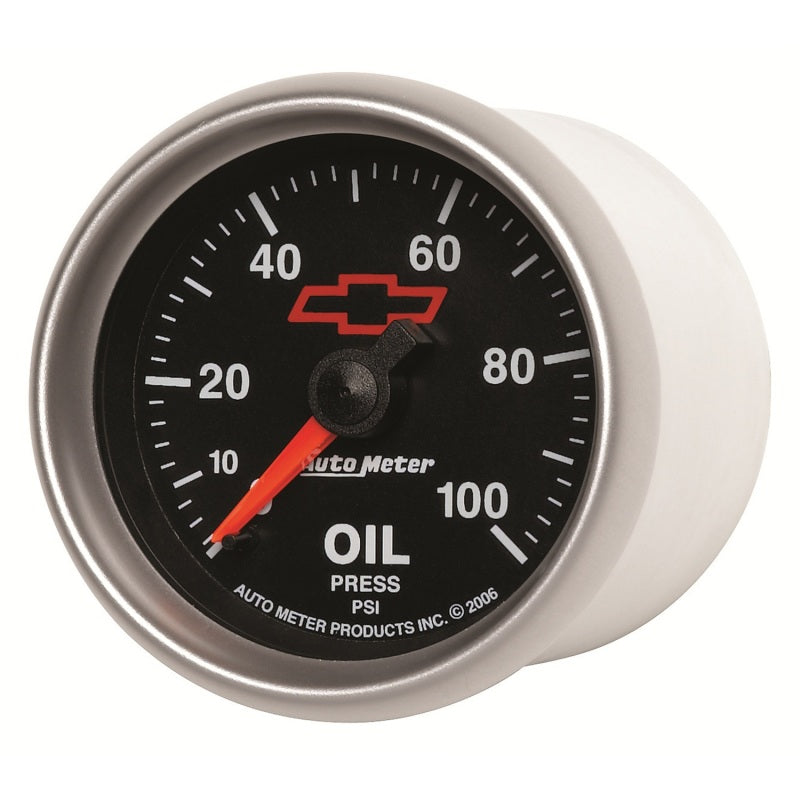 Autometer Sport-Comp II GM 52mm 0-100 PSI Mechanical Oil Pressure Gauge - Burkken Auto Parts