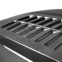 Anderson Composites 15-17 Ford Mustang (Excl. GT350/GT350R) Double Sided Type-GT5 Carbon Fiber Hood - Burkken Auto Parts