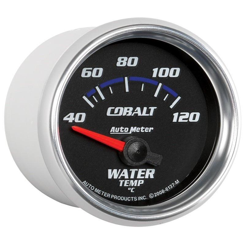 Autometer Cobalt 52mm Short Sweep Electronic 40-120 Deg C Water Temprature Gauge - Burkken Auto Parts