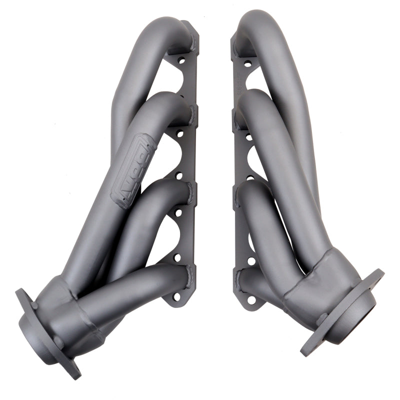 BBK 79-93 Mustang 5.0 Shorty Unequal Length Exhaust Headers - 1-5/8 Titanium Ceramic - Burkken Auto Parts