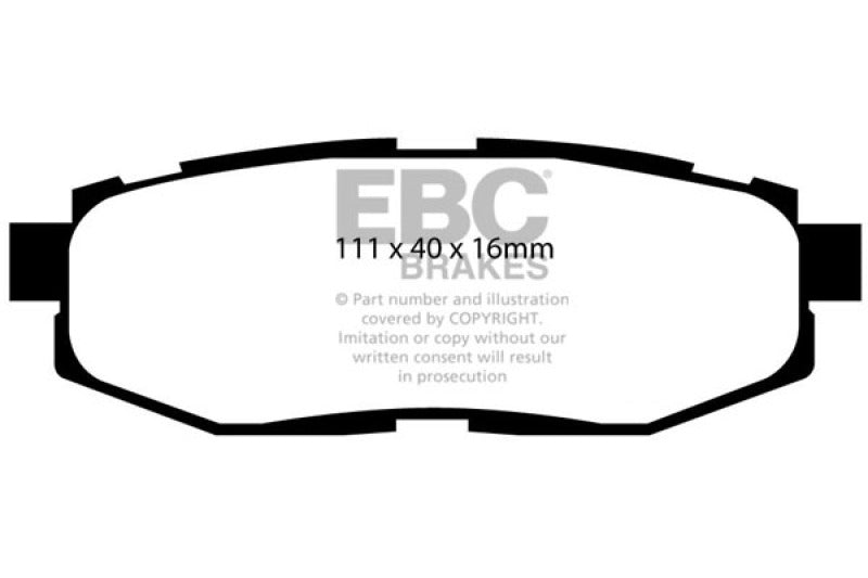 EBC 12+ Scion FR-S 2 Greenstuff Rear Brake Pads - Burkken Auto Parts