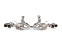 Akrapovic 2020 Chevrolet Corvette Stingray (C8) OPF/GPF Slip-On Line (Titanium) w/ Titanium Tips - Burkken Auto Parts