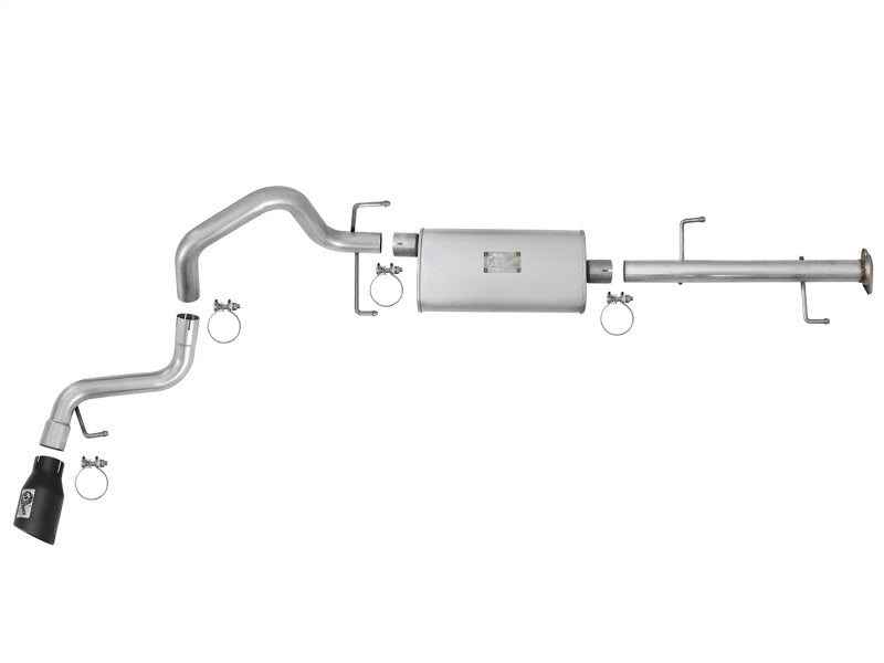 aFe Scorpion 2-1/2in Aluminized Steel Cat-Back Exhaust w/ Black Tips 07-17 Toyota FJ Cruiser V6 4.0L - Burkken Auto Parts