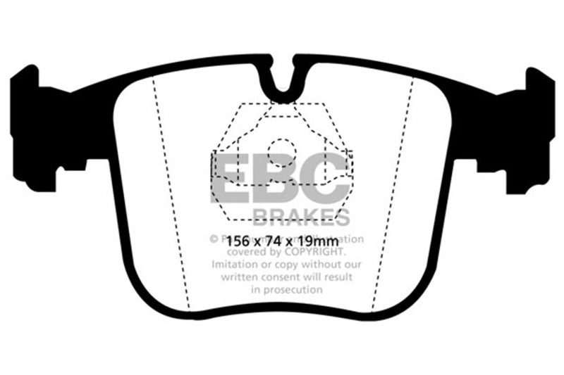 EBC 91-93 BMW 850 5.0 Greenstuff Front Brake Pads - Burkken Auto Parts