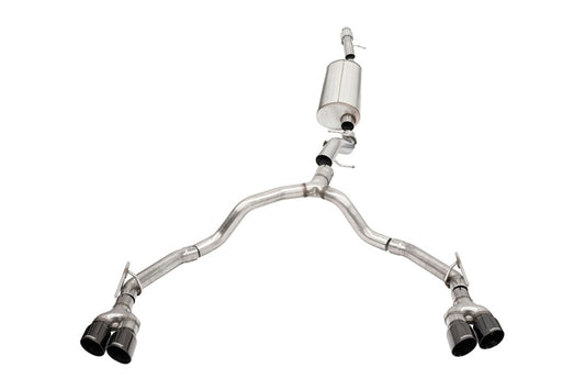 Corsa 2021-2025 Tahoe / GMC Yukon 4DR 6.2L 4WD Dual Rear 3in - 2.75in Sport Cat-Back DW 4in BLKTips - Burkken Auto Parts