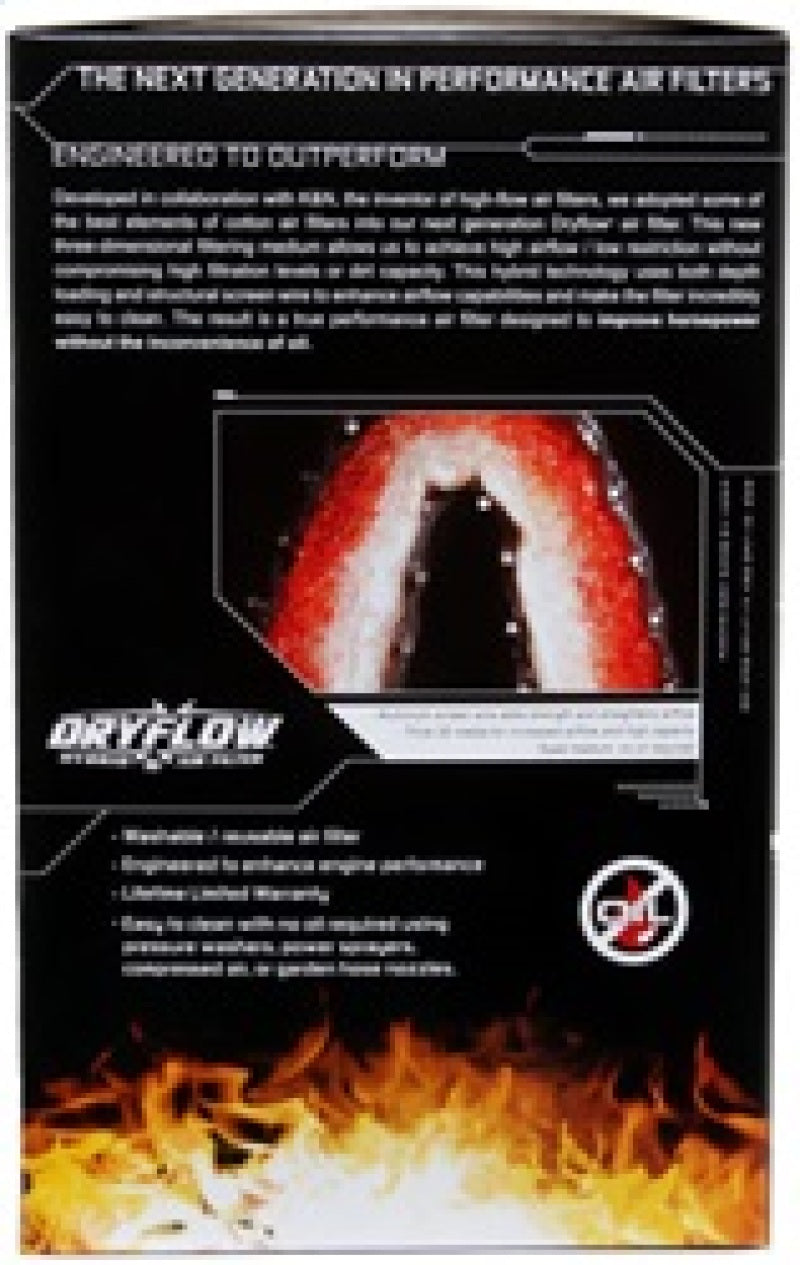 AEM 2-3/4in x 6-7/8in Oval Dryflow Air Filter - Burkken Auto Parts