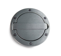 AMP Research 2007-2017 Jeep Wrangler JK 2/4 Door Fuel Door - Brushed - Burkken Auto Parts