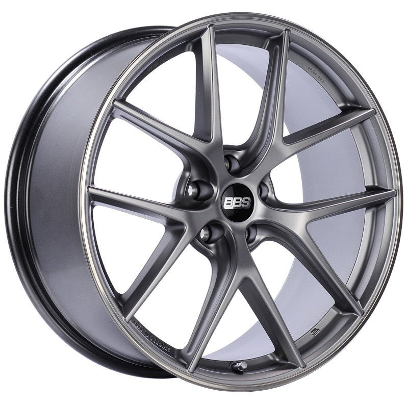 BBS CI-R 19x9 5x120 ET44 Platinum Satin Rim Protector Wheel -82mm PFS/Clip Required - Burkken Auto Parts