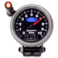 Autometer Ford 3-3/4in. 10K RPM Pedestal w/ Ext. Quick-Lite Tachometer Gauge - Burkken Auto Parts