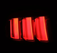 AlphaRex 15-23 Ford Mustang NOVA-Series Prismatic LED Tail Lights Black-Clear - Burkken Auto Parts