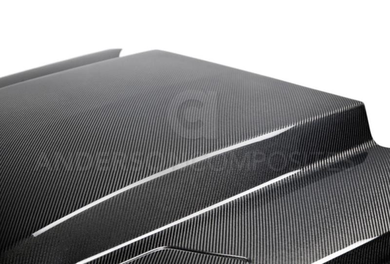 Anderson Composites 15-17 Ford Mustang (Excl. GT350/GT350R) Double Sided Carbon Fiber Cowl Hood - Burkken Auto Parts