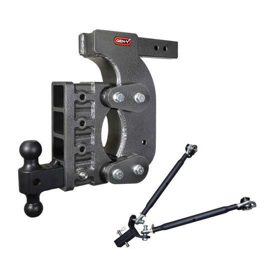 Gen-Y The Boss Torsion-Flex 2.5in Receiver 15in Drop Hitch w/GH-061 Dual-Ball/Stabilizer Kit