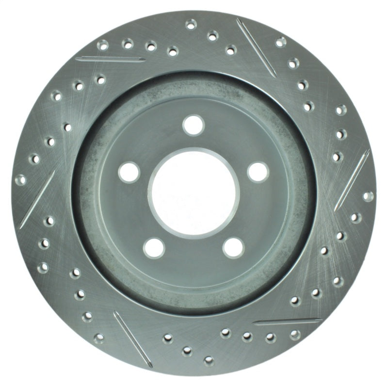 StopTech Select Sport 05-10 Ford Mustang GT Slotted and Drilled Rear Right Rotor - Burkken Auto Parts