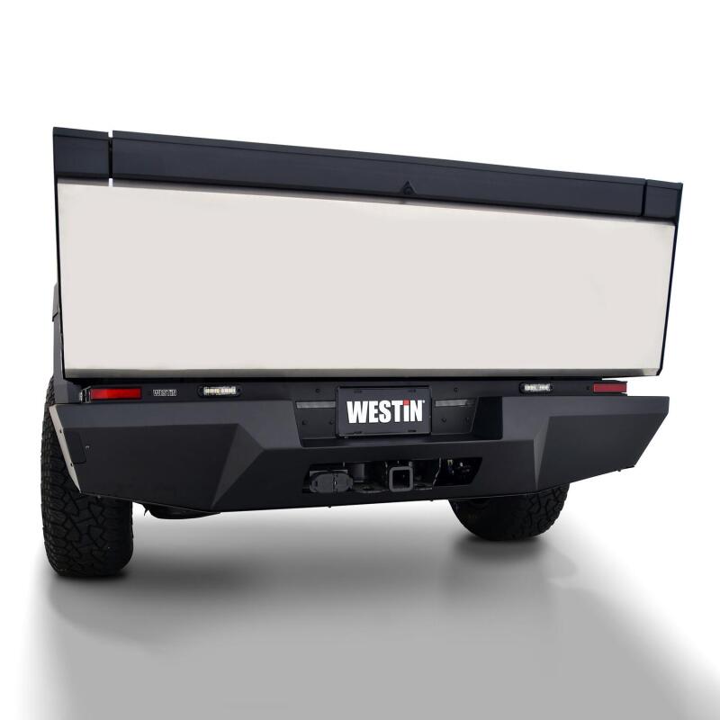 Westin 24-25 Tesla Cybertruck Pro-Series Rear Bumper - Texured Black - Burkken Auto Parts