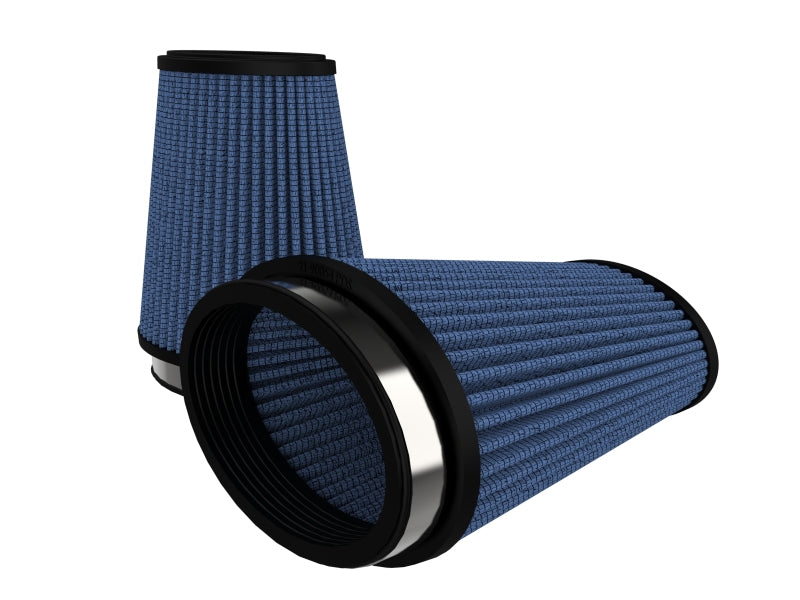 aFe MagnumFLOW Pro DRY S Universal Air Filter (3x4.75) IN F (4x5.75) IN B (2.5x4.25) IN T x 6 H - Burkken Auto Parts