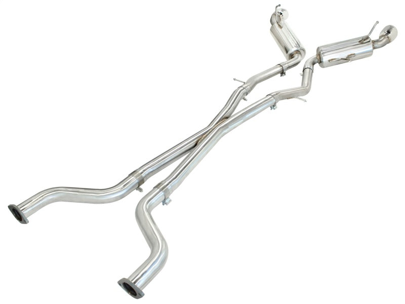 aFe Takeda 2.5inch SS Exhaust Cat-Back 09-13 Nissan 370Z V6 3.7L Polished Tips - Burkken Auto Parts
