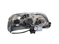 ANZO 1997-2003 Ford F-150 Projector Headlights w/ Halo Black (CCFL) - Burkken Auto Parts