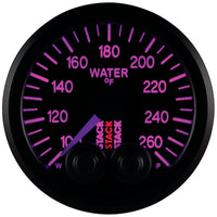 Autometer Stack Pro Control 52mm 100-260 deg F Water Temp Gauge - Black (1/8in NPTF Male) - Burkken Auto Parts