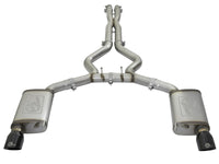 aFe MACHForce XP 3in 304 SS Cat-Back Exhausts w/ Black Tips 15-17 Ford Mustang GT V8-5.0L/V6-3.7L - Burkken Auto Parts