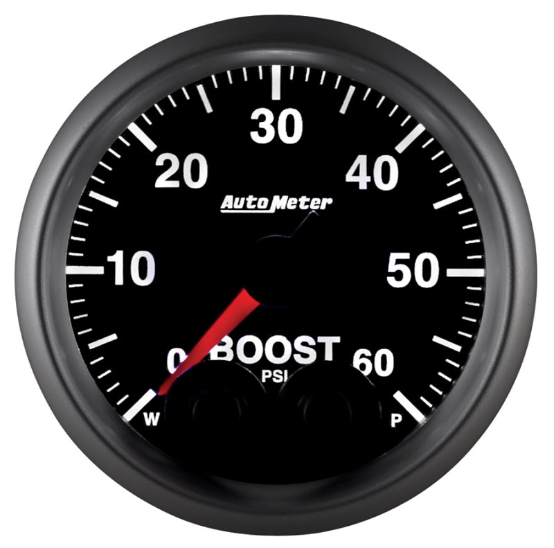 Autometer Elite 52mm 0-60 PSI Boost Peak & Warn w/ Electronic Control Gauge - Burkken Auto Parts