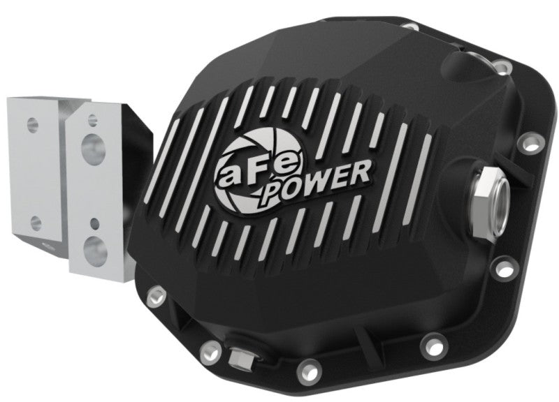 aFe Street Series Rear Differential Cover Black w/Machined Fins 20+ Jeep Gladiator JT (Dana M220) - Burkken Auto Parts