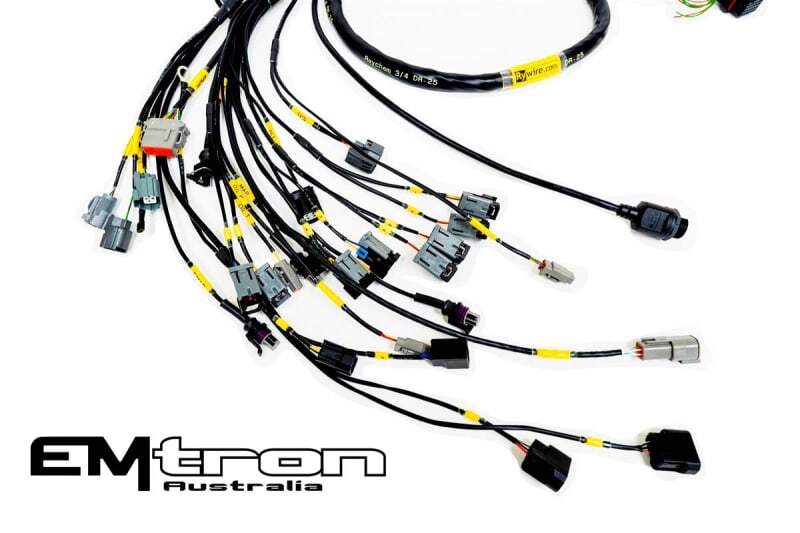 Rywire Honda B-Series NA w/Emtron KV8+ Eng Harn (4 Inj No EMAP/Boost/ Adapter Req / Drop Ship Only) - Burkken Auto Parts