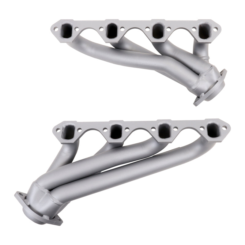 BBK 79-93 Mustang 351 Swap Shorty Unequal Length Exhaust Headers - 1-5/8 Titanium Ceramic - Burkken Auto Parts