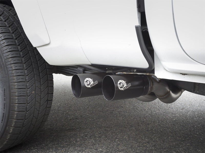 aFe Rebel Exhausts Cat-Back SS 16 Toyota Tacoma V6-3.5L w/ Black Tips - Burkken Auto Parts