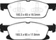 EBC 15+ Ford Edge 2.0 Turbo FWD Greenstuff Front Brake Pads - Burkken Auto Parts