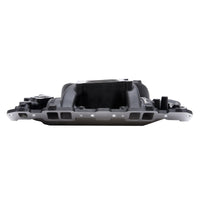 Edelbrock Manifold SBC Performer Air Gap Black - Burkken Auto Parts