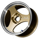 Advan ONI2 15X8.0 +30 4-100 Machining & Champagne Gold Wheel - Burkken Auto Parts