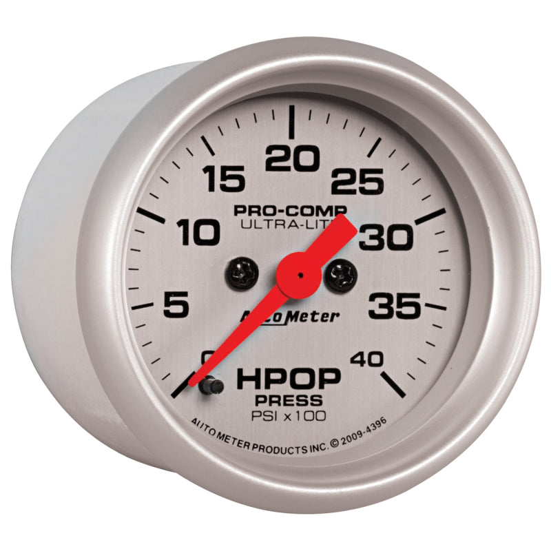 Autometer Ultra-Lite 2 1/16in Electrical 0-4000 PSI High Press Oil Pressure Gauge 94-07 Ford 7.3L - Burkken Auto Parts