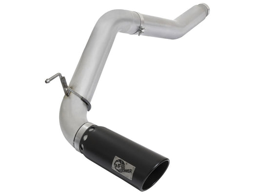 aFe Atlas Exhaust 5in DPF-Back Al Steel 2016 Nissan Titan XD V8-5.0L Black Tip - Burkken Auto Parts