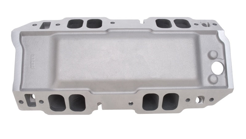 Edelbrock Manifold BBC Short Deck Super Victor 565 Conventional Rect Port Heads - Burkken Auto Parts