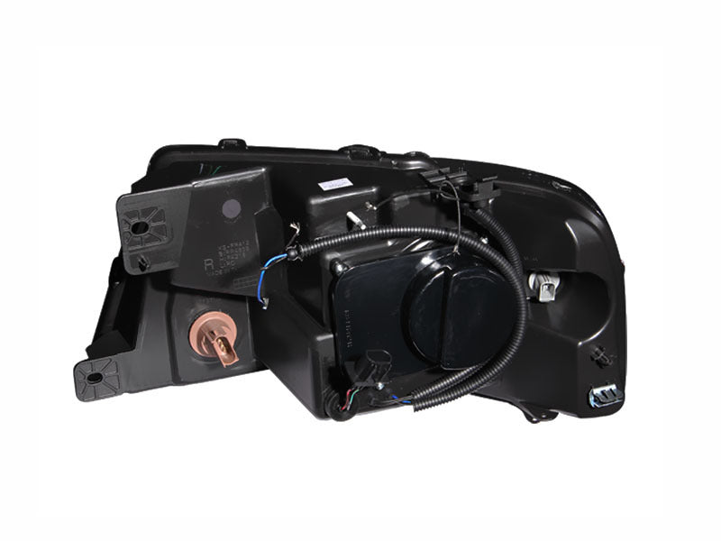ANZO 2004-2008 Ford F-150 Projector Headlights w/ Halo and LED Black G2 - Burkken Auto Parts