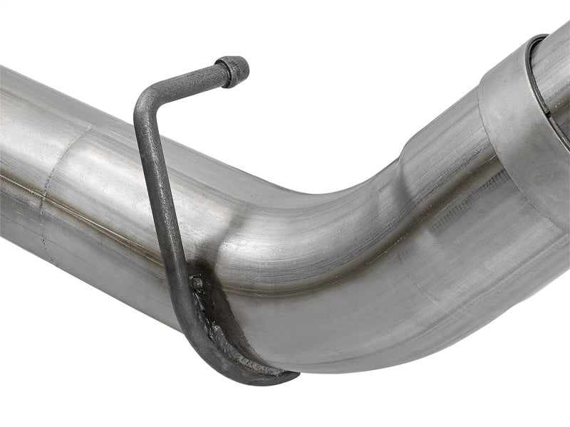 aFe Victory Series 4in 409-SS DPF-Back Exhaust w/ Dual Polished Tips 2017 GM Duramax V8-6.6L(td) L5P - Burkken Auto Parts
