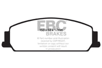 EBC 08-10 Pontiac G8 3.6 Redstuff Front Brake Pads - Burkken Auto Parts