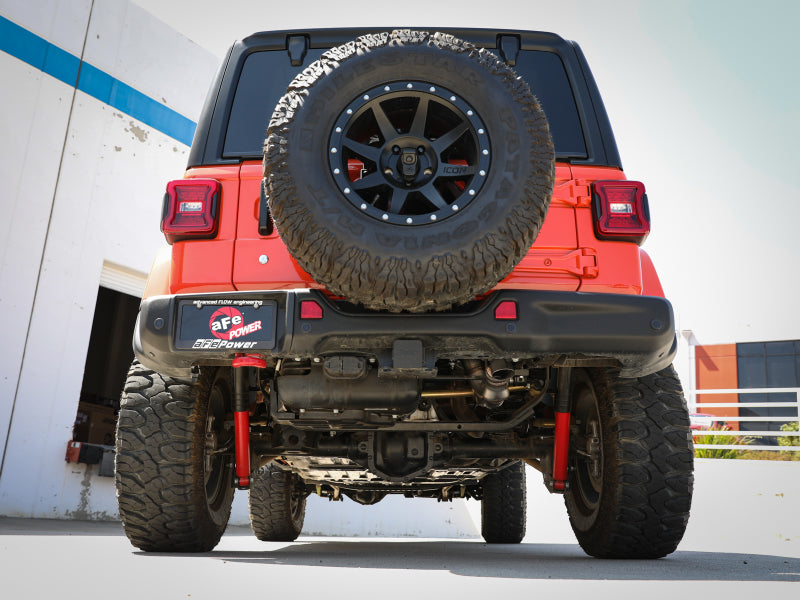 aFe 20-21 Jeep Wrangler (JL) Large Bore-HD 3 IN 304 Stainless Steel DPF-Back Hi-Tuck Exhaust System - Burkken Auto Parts